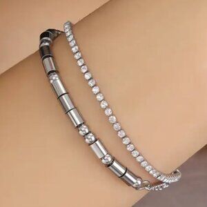"I LOVE YOU" - Silver Plated - Morse Code Bracelets w/Inspirational Message